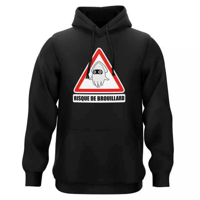 Sweat-shirts à Capuche Parodie Mario Kart Risque de Brouillard ! - Poulba le Poulpe Masqué