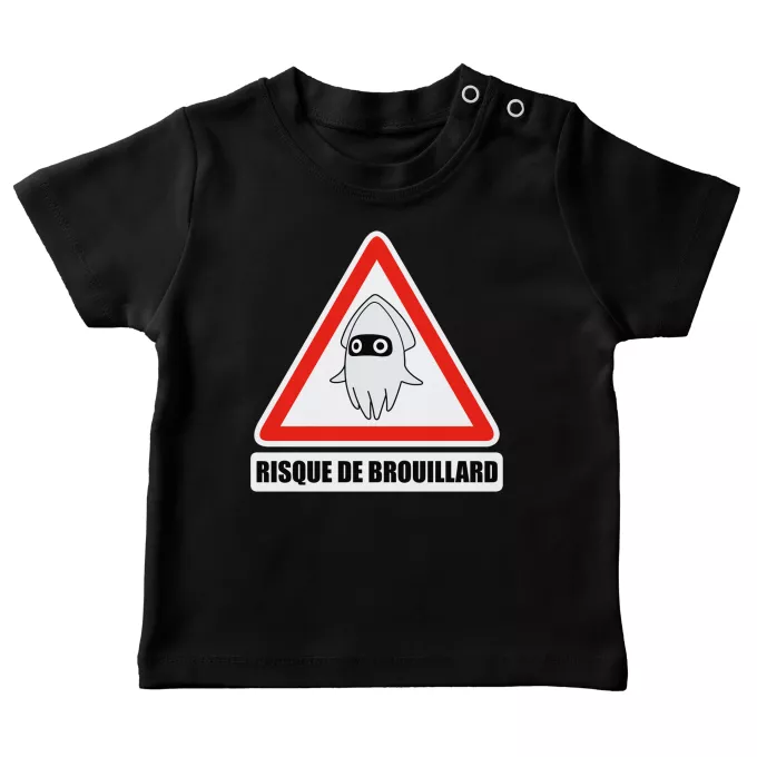 T-shirts bébé Parodie Mario Kart Risque de Brouillard ! - Poulba le Poulpe Masqué