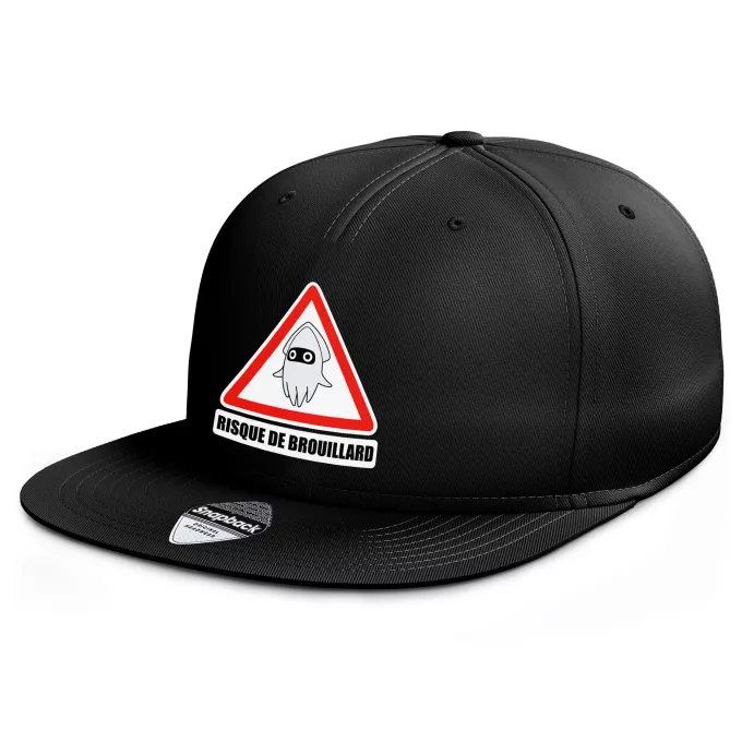 Casquette Rap Snapback Parodie Mario Kart Risque de Brouillard ! - Poulba le Poulpe Masqué