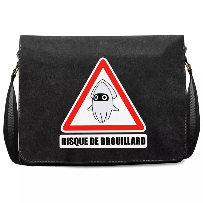 Sac à Bandoulière Premium Parodie Mario Kart Risque de Brouillard ! - Poulba le Poulpe Masqué