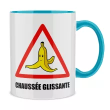 Mug La banane « Chaussée glissante ! » – Parodie Mario Kart