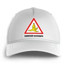 Casquette Enfant La banane « Chaussée glissante ! » – Parodie Mario Kart