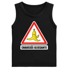 Débardeurs Enfants La banane « Chaussée glissante ! » – Parodie Mario Kart