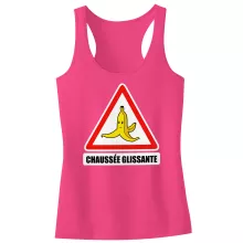 Débardeur Enfant Fille La banane « Chaussée glissante ! » – Parodie Mario Kart