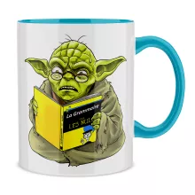 Mug Yoda « En grammaire, un zéro, il est... » – Parodie Star Wars