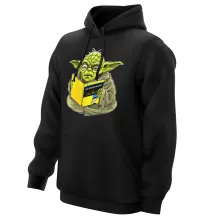 Sweat à capuche Yoda « En grammaire, un zéro, il est... » – Parodie Star Wars