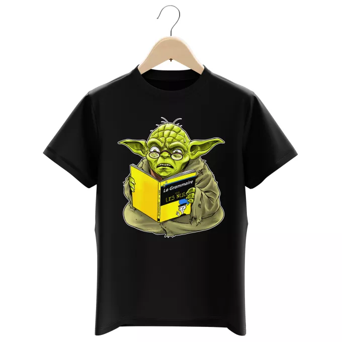 T-shirts Enfants Garçons Parodie Star Wars En grammaire, un zéro, il est... :) - Yoda