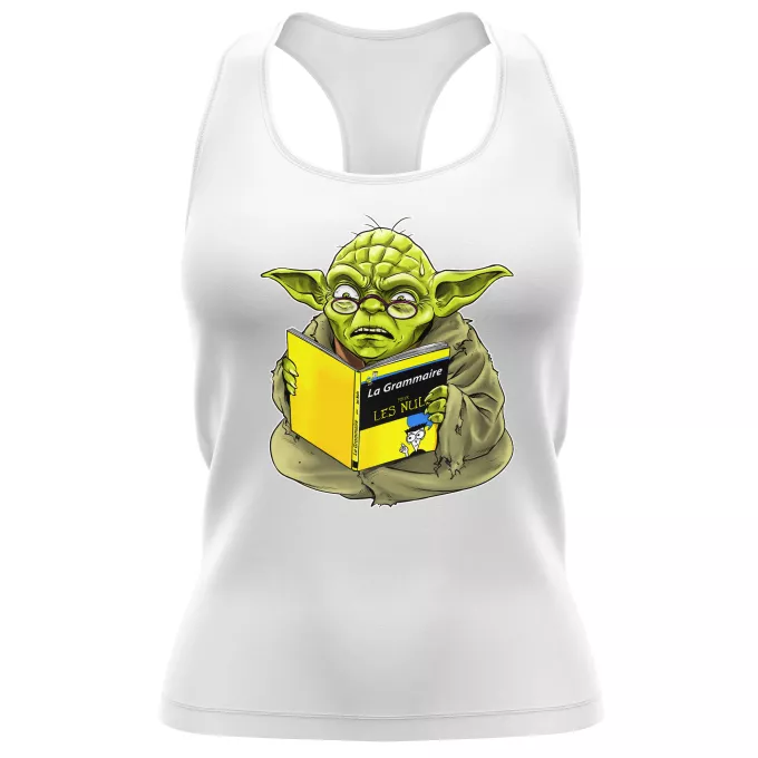 Débardeur Femme Parodie Star Wars En grammaire, un zéro, il est... :) - Yoda
