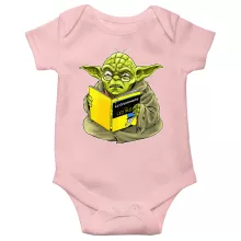 Body bébé (Filles) Yoda « En grammaire, un zéro, il est... » – Parodie Star Wars
