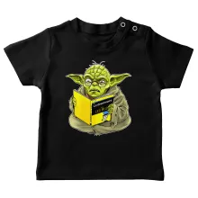 T-shirt bébé Yoda « En grammaire, un zéro, il est... » – Parodie Star Wars