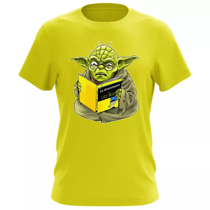 T-shirts Hommes Parodie Star Wars En grammaire, un zéro, il est... :) - Yoda