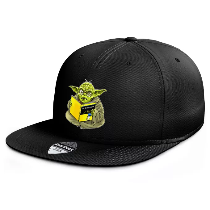Casquette Rap Snapback Parodie Star Wars En grammaire, un zéro, il est... :) - Yoda