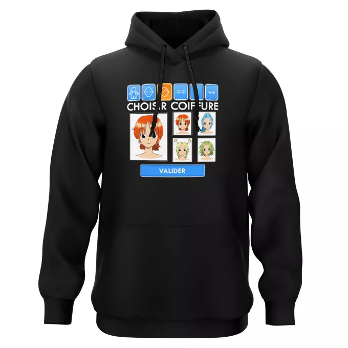 Sweat-shirts à Capuche Parodie One Piece Générateur de personnages :) - Nami, Vivi
