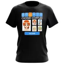 T-shirt Nami « Générateur de personnages » – Parodie One Piece