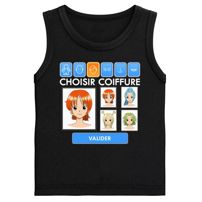 Débardeurs Enfants Garçons Parodie One Piece Générateur de personnages :) - Nami, Vivi