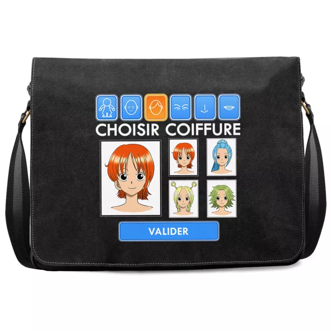 Sac à Bandoulière Premium Parodie One Piece Générateur de personnages :) - Nami, Vivi