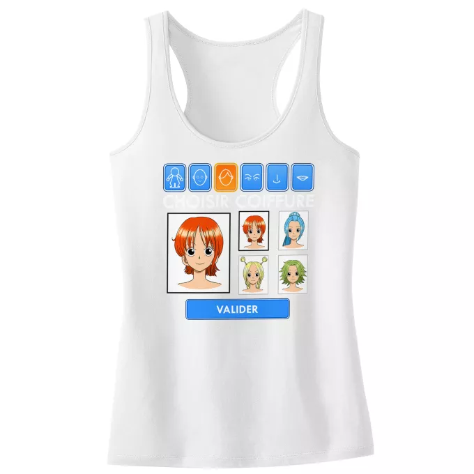 Débardeur Enfant Fille Parodie One Piece Générateur de personnages :) - Nami, Vivi