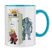 Mug Edward « Détecteur de métaux ! » – Parodie Full Metal Alchemist