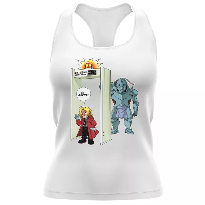 Débardeur Femme Parodie Full Metal Alchemist - FMA Détecteur de métaux ! - Edward, Alphonse Elric
