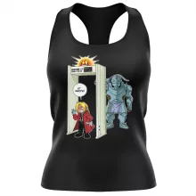 Débardeur Femme Edward « Détecteur de métaux ! » – Parodie Full Metal Alchemist