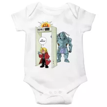 Body bébé Edward « Détecteur de métaux ! » – Parodie Full Metal Alchemist
