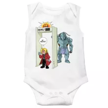 Body bébé Edward « Détecteur de métaux ! » – Parodie Full Metal Alchemist
