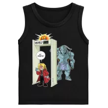 Débardeurs Enfants Edward « Détecteur de métaux ! » – Parodie Full Metal Alchemist