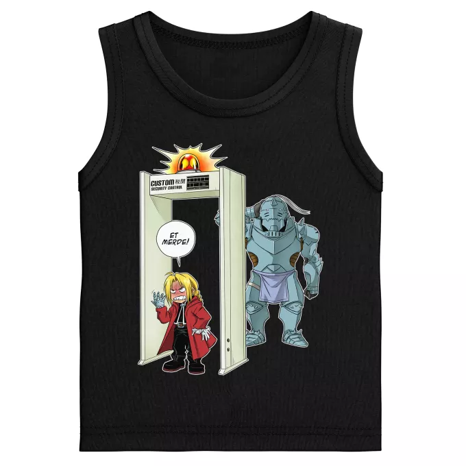 Débardeurs Enfants Garçons Parodie Full Metal Alchemist - FMA Détecteur de métaux ! - Edward, Alphonse Elric