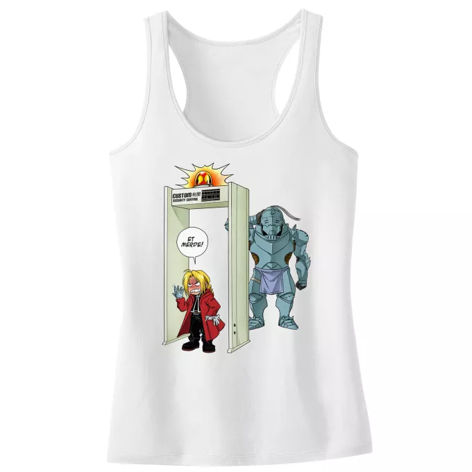 Débardeur Enfant Fille Parodie Full Metal Alchemist - FMA Détecteur de métaux ! - Edward, Alphonse Elric