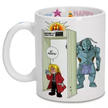 Mug Edward « Détecteur de métaux ! » – Parodie Full Metal Alchemist