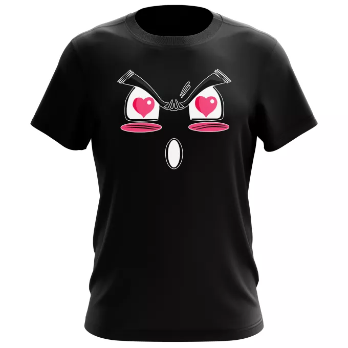 T-shirts Hommes Parodie Funny Face In Love !! - Manga - Funny Face