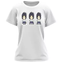 T-shirt Femme Sasuke Uchiwa « L'homme le plus expressif du Monde » – Parodie Naruto
