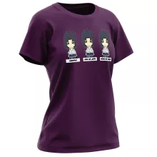 T-shirt Femme Sasuke Uchiwa « L'homme le plus expressif du Monde » – Parodie Naruto