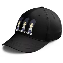 Casquette Sasuke Uchiwa « L'homme le plus expressif du Monde » – Parodie Naruto