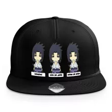 Casquette Sasuke Uchiwa « L'homme le plus expressif du Monde » – Parodie Naruto