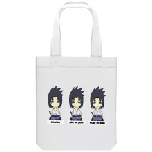 totebag Sasuke Uchiwa « L'homme le plus expressif du Monde » – Parodie Naruto