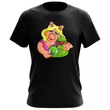 T-Shirt “Angry Birds, Kermit and Peggy” – Angry Birds parody