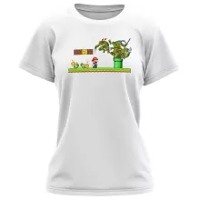 T-shirt Femme Donatello « La Revanche des Tortues ! » – Parodie Super Mario