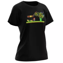 T-shirt Femme Donatello « La Revanche des Tortues ! » – Parodie Super Mario