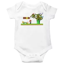 Donatello Babyromper “Donatello,Leonardo,Raphael, Michelangelo en Mario” – Super Mario parodie