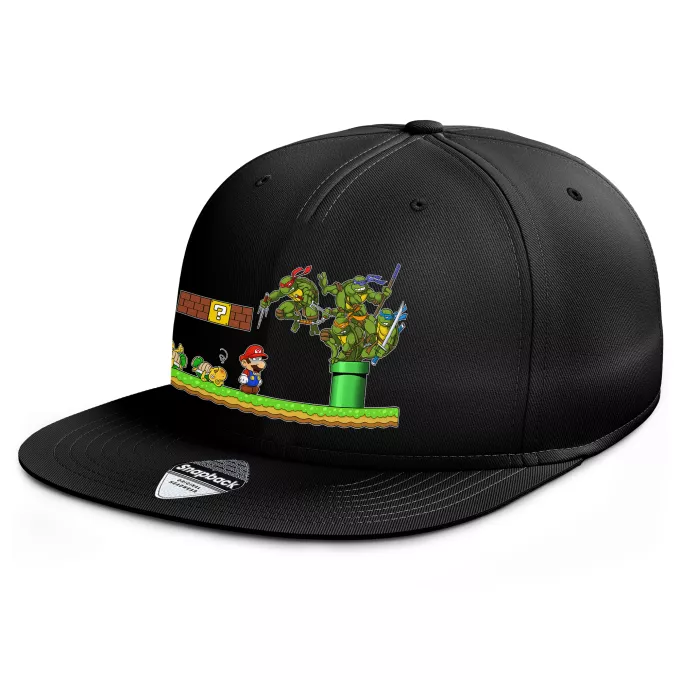 Rappare keps Parodi Super Mario Donatello,Leonardo,Raphael, Michelangelo och Mario