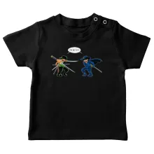 T-shirt bébé Zoro Roronoa « D'un Z qui veut dire... (Version qui dégénère » – Parodie One Piece