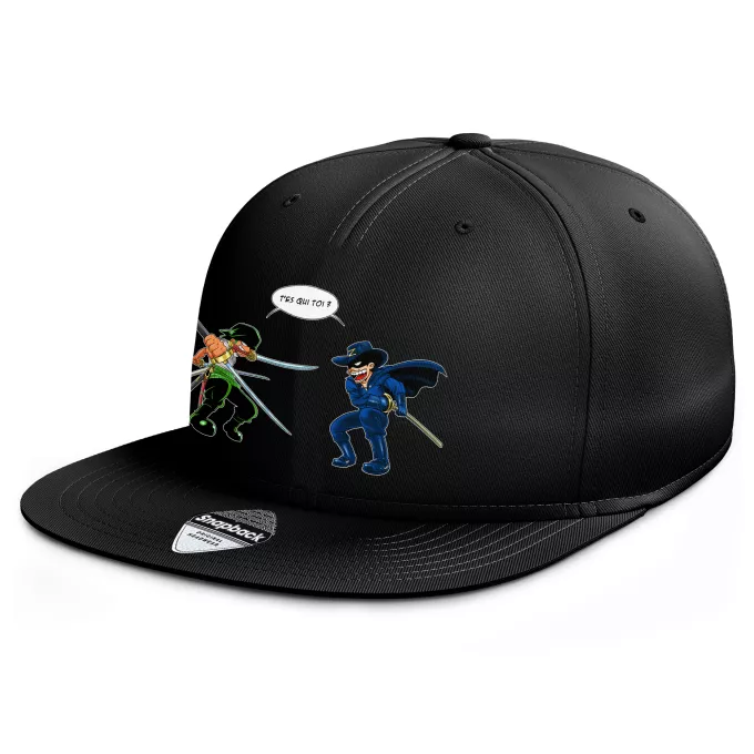 Casquette Rap Snapback Parodie One Piece D'un Z qui veut dire... (Version qui dégénère :) - Zoro Roronoa