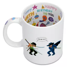 Mug Zoro Roronoa « D'un Z qui veut dire... (Version qui dégénère » – Parodie One Piece
