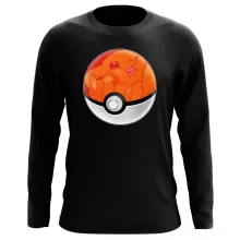 Das Pokeball Langarm T-Shirt “Das Pokeball auf Pikachu” – Parodie auf Pokémon