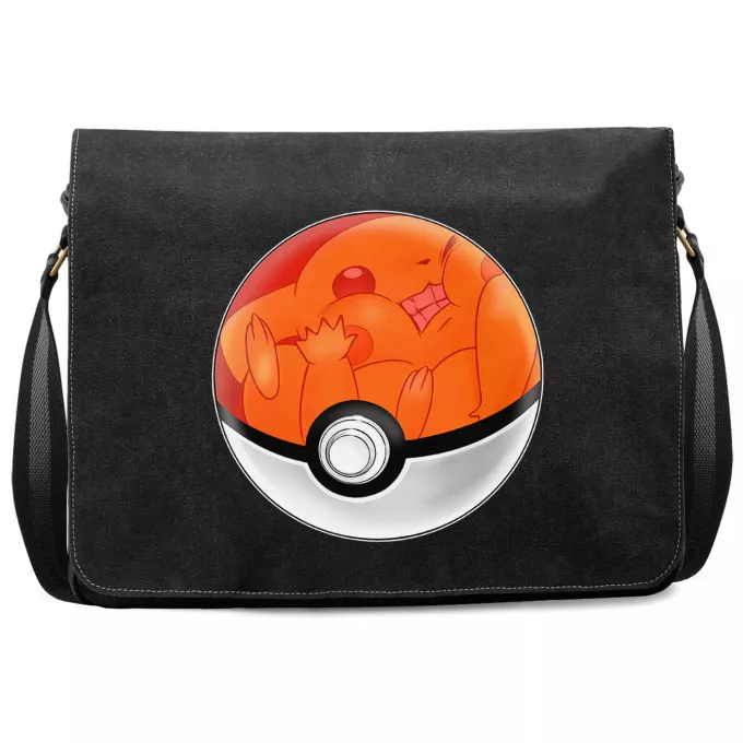 Premium Messenger Bag Parody of Pokémon Pikachu - Why Pikachu hates Poké ball... - Poke Ball