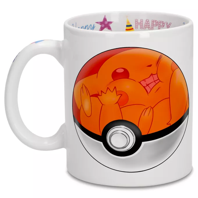 Happy Birthday Mugs Parody of Pokémon Pikachu - Why Pikachu hates Poké ball... - Poke Ball