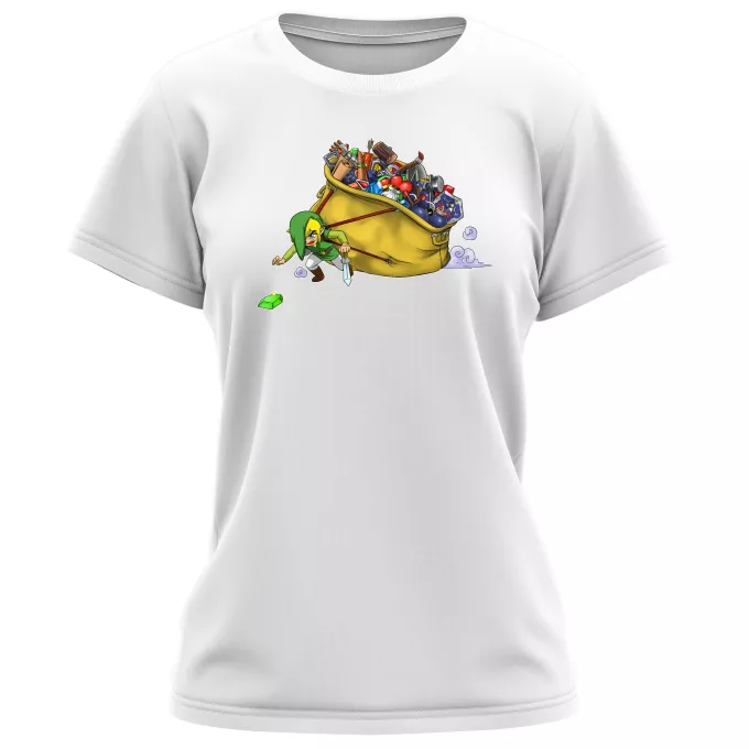 T-shirts de mulher Paródia Zelda Link