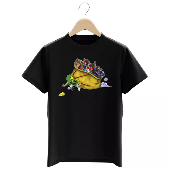 T-shirts crianças rapaz Paródia Zelda Link