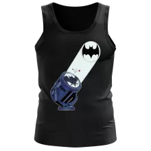 Herren Tank Top “Bat-Signal” – Parodie auf Batman